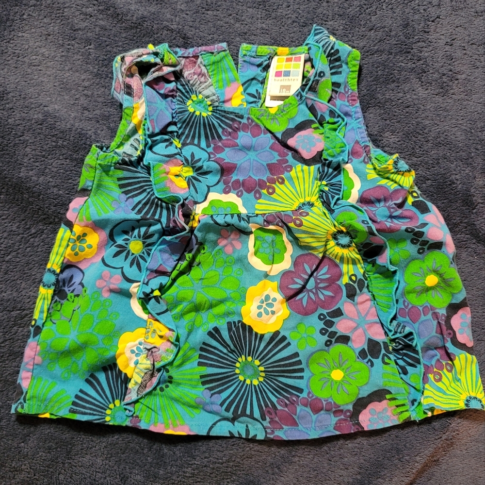 Floral colorful sleeveless top 18M